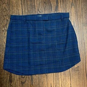 BB Dakota by Steve Madden Blue Plaid School Girl Mini Skirt Size 8